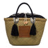 Borsa da mare effetto paglia con patch logo Romeo Gigli Zenit, Borse e accessori Donna, SKU b516000096, Immagine 0